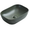 Mexen Rita countertop washbasin 45 x 32 cm, khaki matte - 21084543
