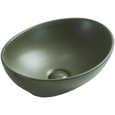 Mexen Elza countertop washbasin 40 x 33 cm, khaki matte - 21014043