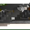 Mexen Gaspar 1.5-compartment granite sink with a drip tray and kitchen mixer tap Aster, spotted black - 6507-76-73450-57-B