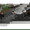 Mexen Gaspar 1.5-compartment granite sink with a drip tray and kitchen mixer tap Aster, Black - 6507-77-73450-57-B