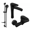 Mexen Kama DF05 shower set, Black - 72514DF05-70