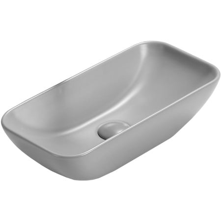 Mexen Klara countertop washbasin 46 x 23 cm, Light grey matt - 21564661