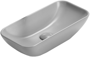 Mexen Klara countertop washbasin 46 x 23 cm, light gray matte - 21564661