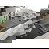 Mexen Pablo 1-compartment granite sink with a drip tray and kitchen mixer tap Aster, Grey - 6510-71-73450-07