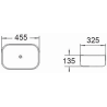 Mexen Klara countertop washbasin 46 x 23 cm, light grey matte - 21564661