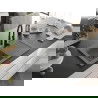Mexen Pablo 1-compartment granite sink with a drip tray and kitchen mixer tap Aster, Grey - 6510-71-73450-70-B