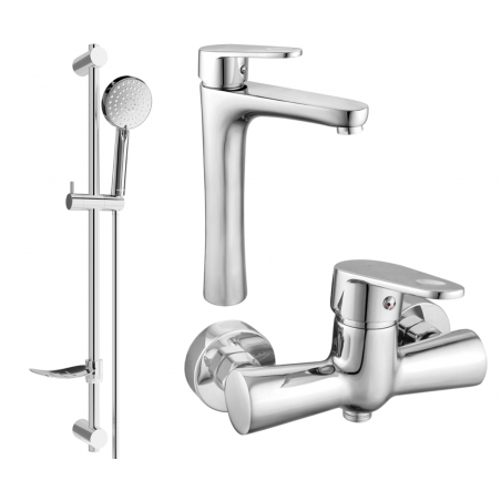 Mexen Kama DF75 shower set, Chrome - 72514DF75-00