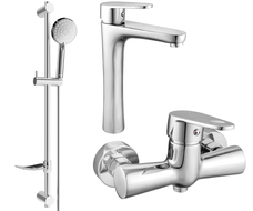 Mexen Kama DF75 shower set, Chrome - 72514DF75-00