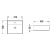 Mexen Mini countertop washbasin 40 x 30 cm, Light grey matt - 21094061