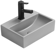 Mexen Mini countertop washbasin 40 x 30 cm, light gray matte - 21094061