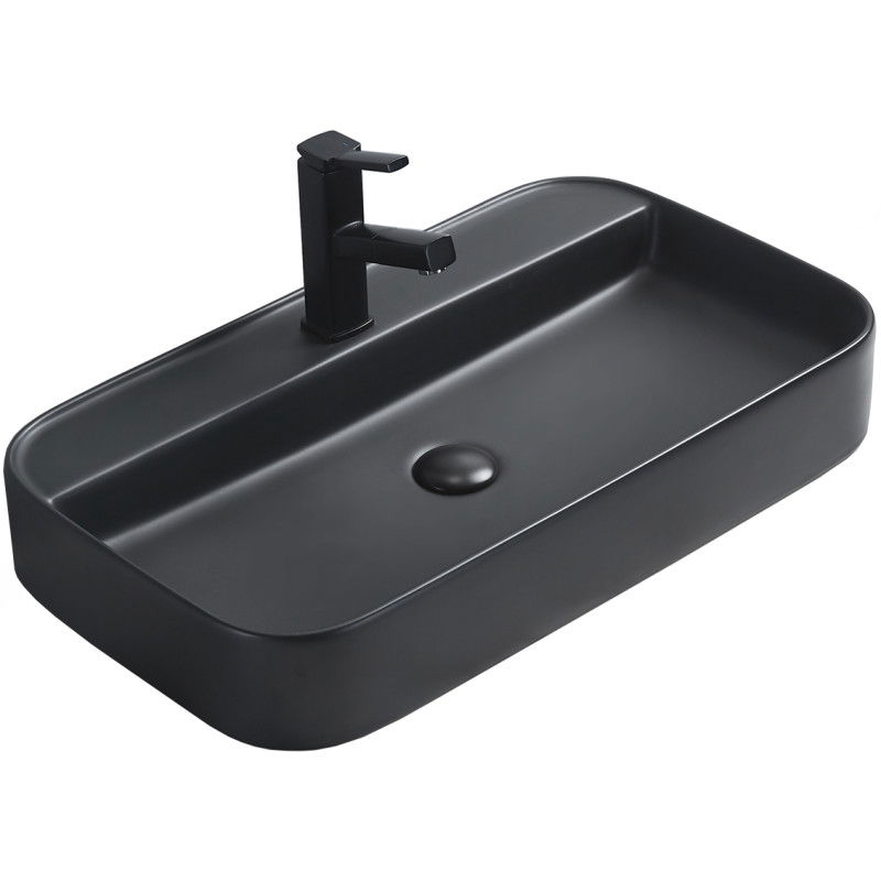 Mexen Sofia countertop washbasin 70 x 40 cm, black matt - 22157085