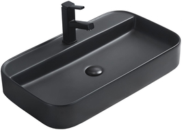 Mexen Sofia countertop wash basin 70 x 40 cm, black matte - 22157085
