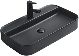 Mexen Sofia countertop washbasin 70 x 40 cm, black matt - 22157085