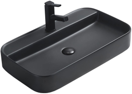 Mexen Sofia countertop washbasin 70 x 40 cm, black matte - 22157085