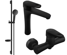 Mexen Kama DS05 shower set, Black - 72514DS05-70
