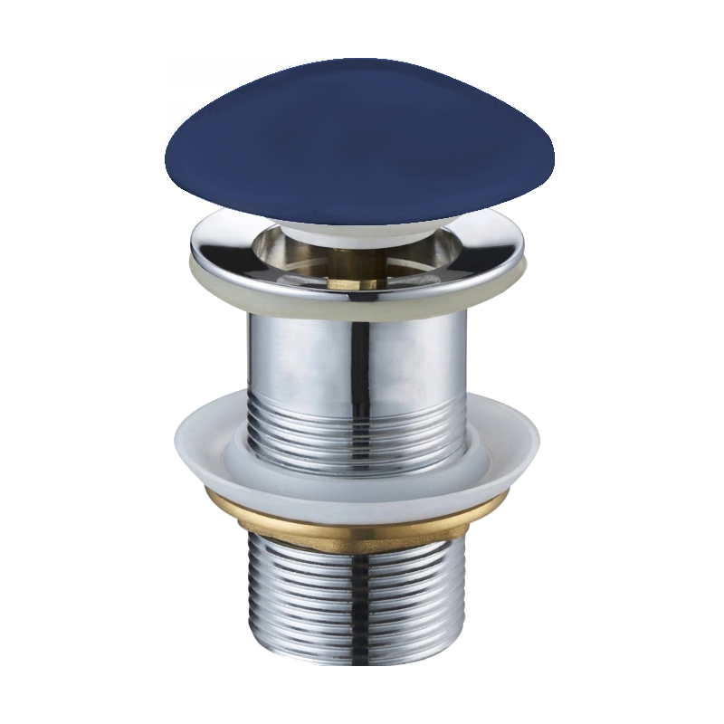 Mexen round click-clack plug, navy blue ceramic matt - 79910-42