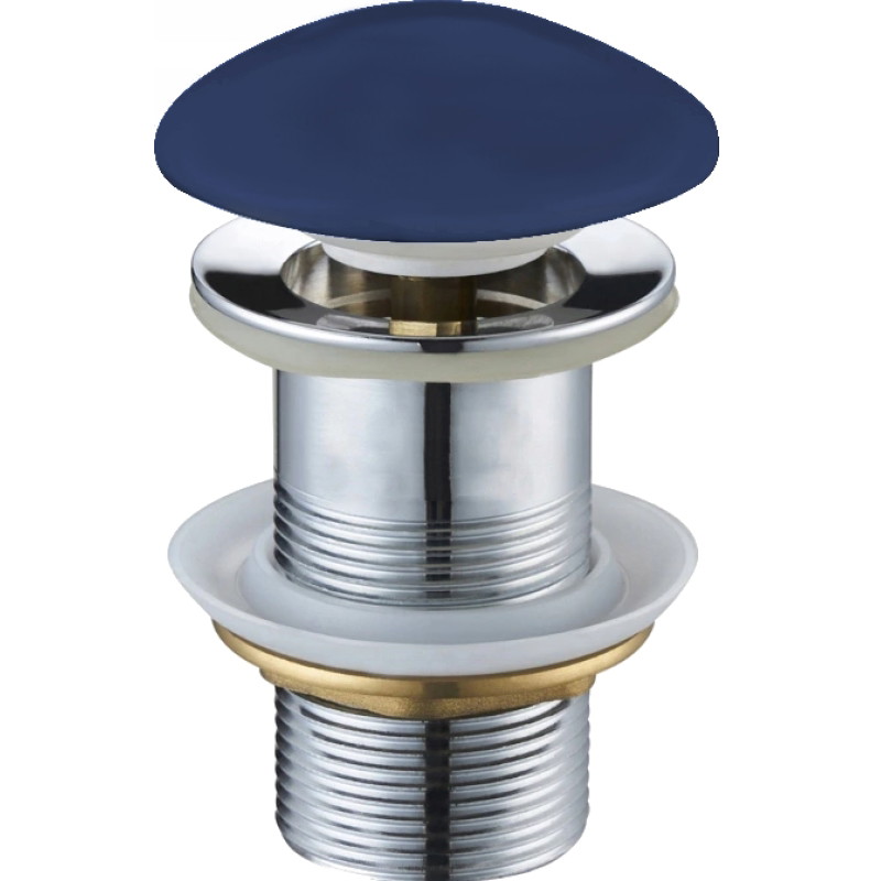 Mexen round click-clack plug, navy blue ceramic matte - 79910-42