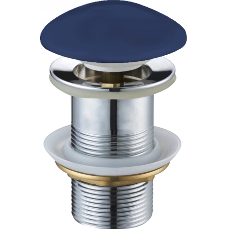 Mexen round click-clack plug, navy blue ceramic matt - 79910-42
