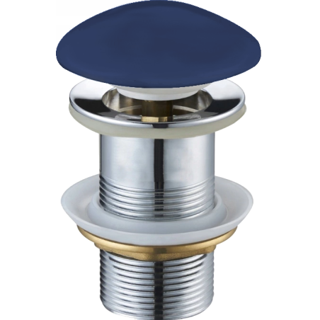 Mexen round click-clack plug, navy blue ceramic matte - 79910-42