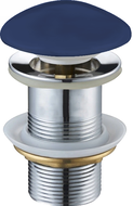 Mexen round click-clack plug, navy blue ceramic matt - 79910-42