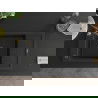 Mexen Elias 1-compartment granite sink with a drip tray and kitchen mixer tap Aster, Black/Silver metallic - 6511-73-73450-57-B