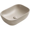 Mexen Rita countertop sink 45 x 32 cm, beige matt - 21084566