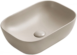 Mexen Rita countertop sink 45 x 32 cm, beige matt - 21084566