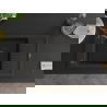 Mexen Elias 1-compartment granite sink with a drip tray and kitchen mixer tap Aster, Black/Gold metallic - 6511-75-73450-70-B