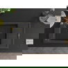 Mexen Elias 1-compartment granite sink with a drip tray and kitchen mixer tap Aster, spotted black - 6511-76-73450-57-B