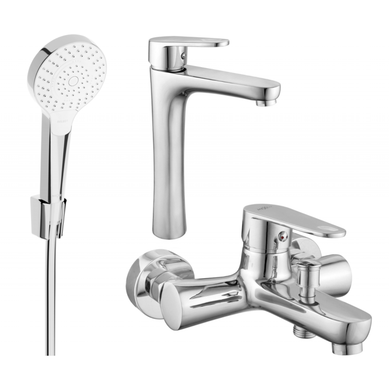 Mexen Kama R05 bath set, chrome - 72513R05-00