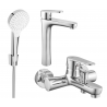 Mexen Kama R05 bathtub set, Chrome - 72513R05-00
