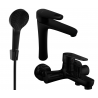 Mexen Kama R05 bath set, black - 72513R05-70