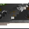 Mexen Diego 1-compartment granite sink with a kitchen mixer tap Aster, Black - 6512-77-73450-57-G