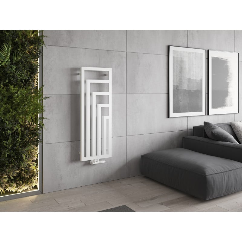 Mexen Alaska decorative radiator 1216 x 440 mm, 542 W, white - W205-1216-440-00-20