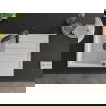 Mexen Bruno 1-compartment granite sink with a drip tray and kitchen mixer tap Aster, White - 6513-20-73450-70-B
