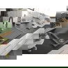 Mexen Bruno 1-compartment granite sink with a drip tray and kitchen mixer tap Aster, Grey - 6513-71-73450-07