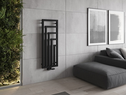 Mexen Alaska decorative radiator 1216 x 440 mm, 549 W, Black - W205-1216-440-00-70