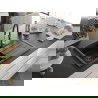 Mexen Bruno 1-compartment granite sink with a drip tray and kitchen mixer tap Aster, Black - 6513-77-73450-07-B