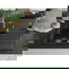 Mexen Bruno 1-compartment granite sink with a drip tray and kitchen mixer tap Aster, Black - 6513-77-73450-57-G