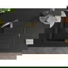 Mexen Bruno 1-compartment granite sink with a drip tray and kitchen mixer tap Aster, Black - 6513-77-73450-57-B