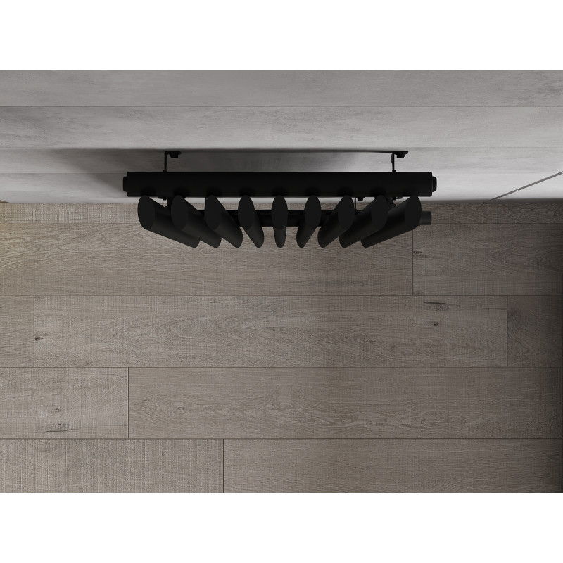Mexen Atlanta decorative radiator 1500 x 460 mm, 894 W, black - W211-1500-460-00-70