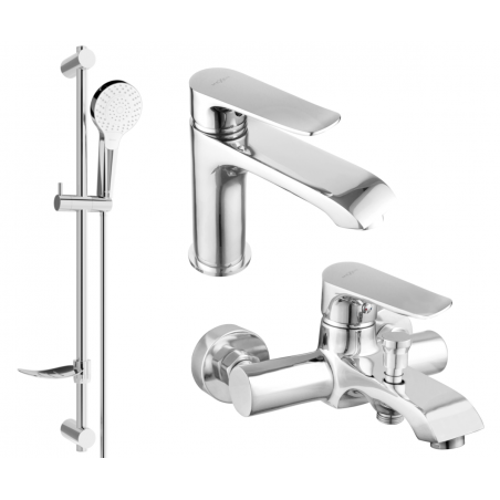 Mexen Pecos DF05 bathtub set, Chrome - 72703DF05-00