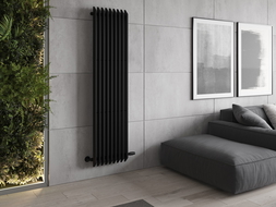 Mexen Aurora decorative radiator 1800 x 450 mm, 1347 W, Black - W212-1800-450-00-70
