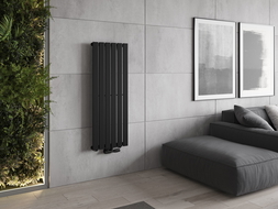 Mexen Boston decorative radiator 1200 x 452 mm, 611 W, Black - W213-1200-452-00-70
