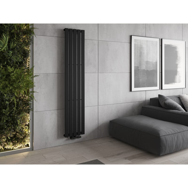 Mexen Boston decorative radiator 1800 x 376 mm, 740 W, black - W213-1800-376-01-70