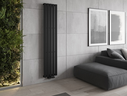 Mexen Boston decorative radiator 1800 x 376 mm, 740 W, Black - W213-1800-376-01-70