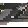 Mexen Cesar 1-compartment granite sink with a drip tray and kitchen mixer tap Aster, Grey - 6514-71-73450-07-B