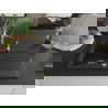 Mexen Cesar 1-compartment granite sink with a drip tray and kitchen mixer tap Aster, Black/Silver metallic - 6514-73-73450-57-G