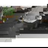 Mexen Cesar 1-compartment granite sink with a drip tray and kitchen mixer tap Aster, Black/Silver metallic - 6514-73-73450-57-B