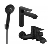 Mexen Pecos R40 bath set, black - 72703R40-70
